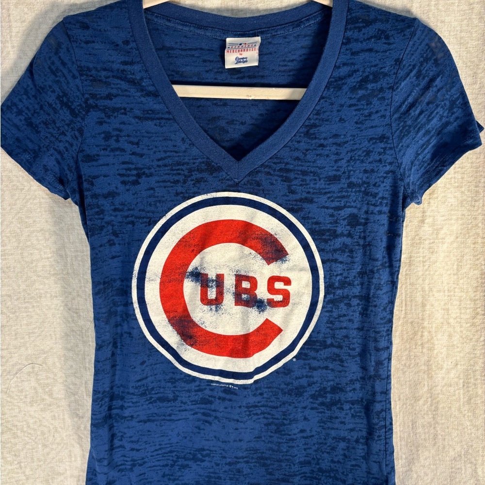 Women's V‑Neck Tee in Royal Blue